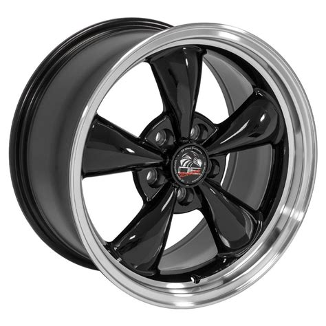 Mustang Wheels Bullitt Rims Fr01 17x9 Black Mustang Rims