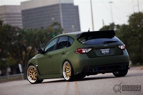 Matte Green Wrx Subaru Wrx Subaru Wrx Sti