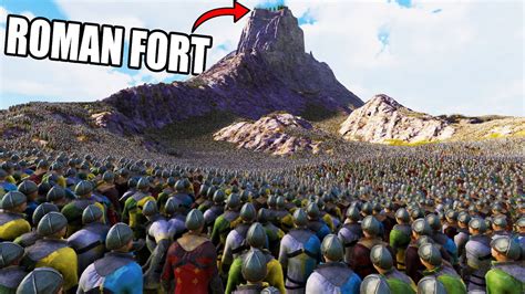 30 000 Romans Hold MOUNTAIN FORT Vs 4 Million Knights Ultimate Epic