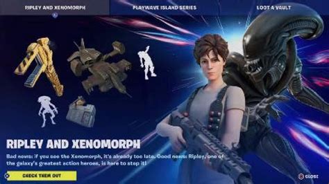 Fortnite Item Shop April Ripley Xenomorph Return To The