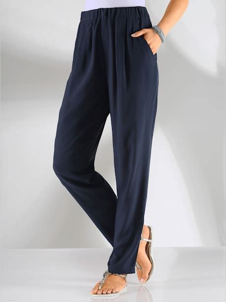 Pantalon femme fluide taille élastique