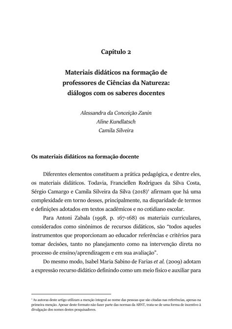 PDF Capítulo 2 Materiais didáticos na formação de professores de