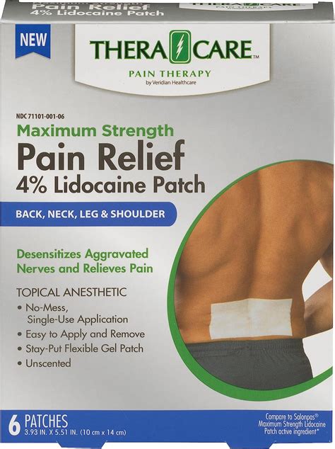 Theracare Maximum Strength Otc Pain Relief Patch 4