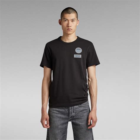 Badges T Shirt Black G Star Raw®