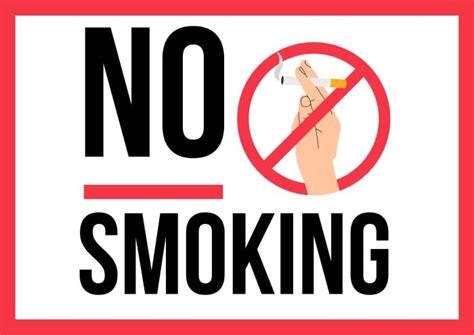 Free Printable No Smoking Sign Templates Wepik