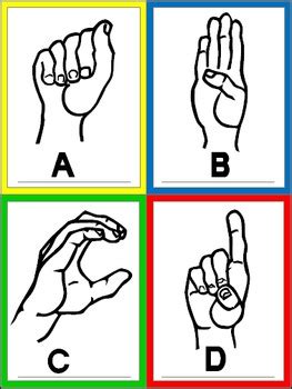 Sign Language Flashcards by Nyla's Crafty Teaching | TpT