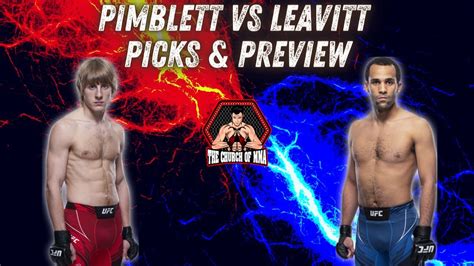 PADDY THE BADDY PIMBLETT VS JORDAN LEAVITT PICKS AND PREVIEW CAN