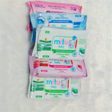 Jual Tissu Tissue Basah Bayi Mitu 50 Sheet Shopee Indonesia