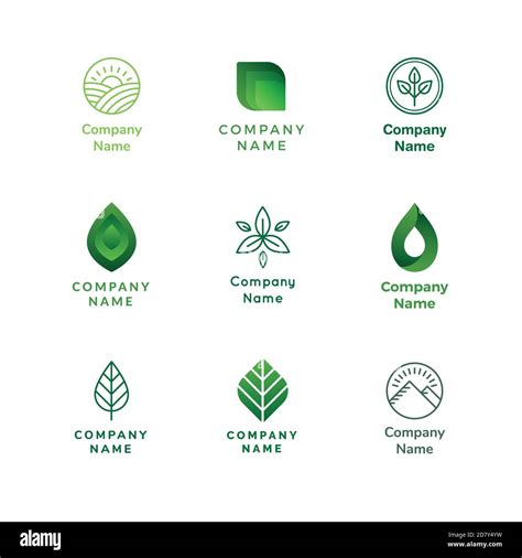 Creative nature abstract icons, logos and elements. Vector template ...