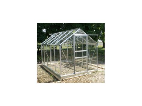 Serre M En Verre Tremp Mm Sans Base Aluminium Naturel