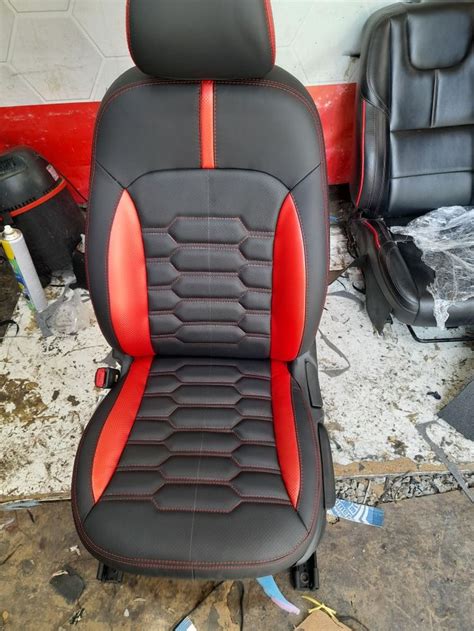 Black And Red Car Seat Cover For Stylish Auto Interiors