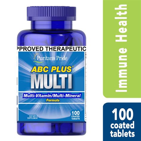 PURITAN'S PRIDE ABC Plus Multi Multivitamins 100 Tablets | Shopee Philippines