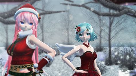 Mmd Side To Side Christmas Collab With Elyne Dl Youtube