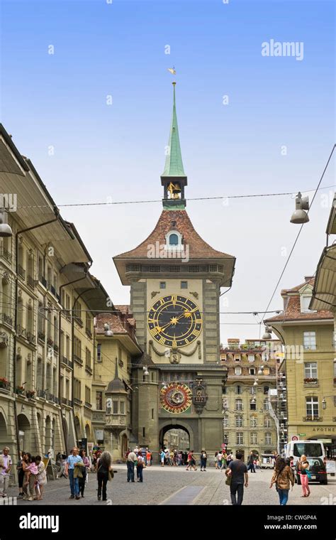 Switzerland, Bern, clock tower Stock Photo - Alamy