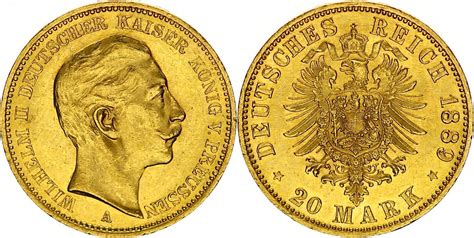 Preussen Mark A Wilhelm Ii Unc Ma Shops