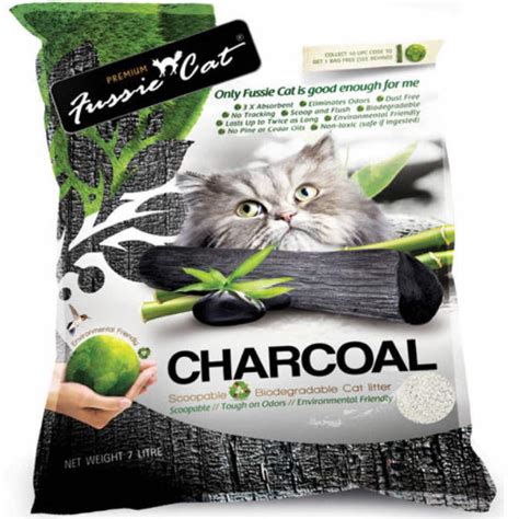 Fussie Cat Natural Charcoal Paper Cat Litter 7L | Kohepets