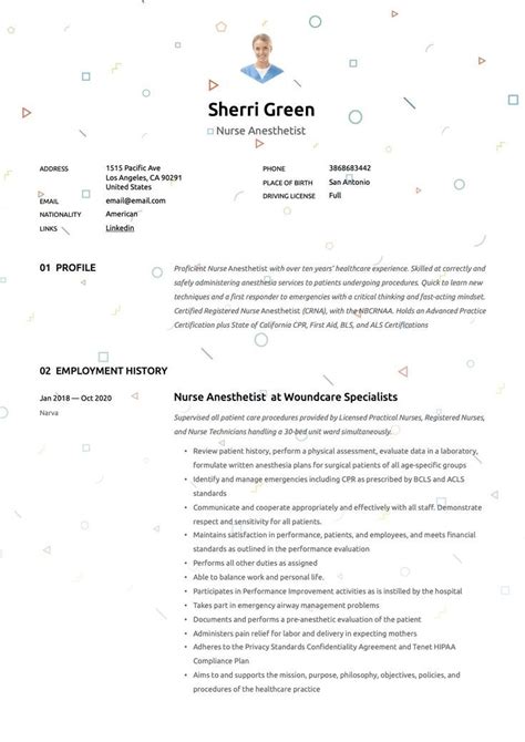 Nurse Anesthetist Resume Writing Guide Artofit