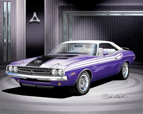 Dodge Artwork 1971 Dodge Challenger Art Prints Comes In 8 Etsy