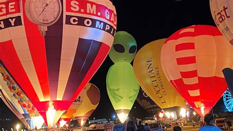 Mj Ballooning Saturday Night Glow Bristol Balloon Fiesta Youtube