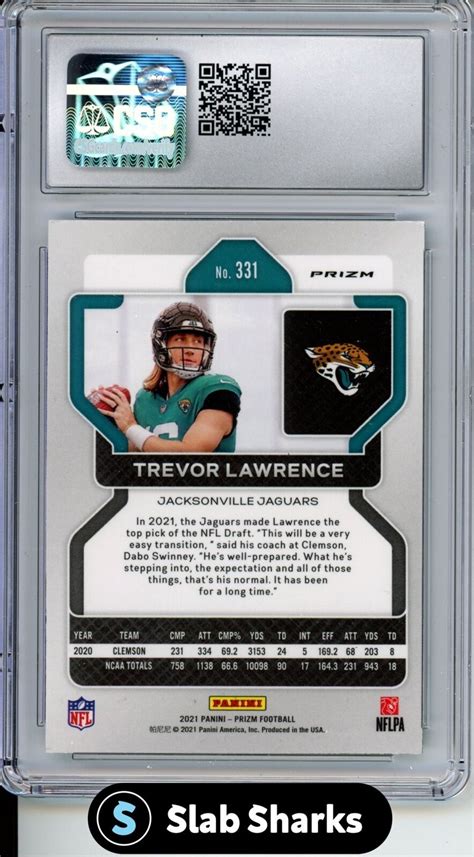 Panini Prizm Trevor Lawrence Green Prizm Rookie Rc Csg Ebay