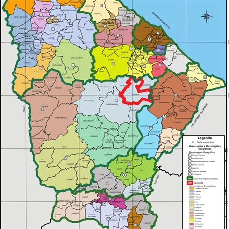 Mesorregi Es E Microrregi Es Geogr Ficas E De Planejamento Destaque Ao