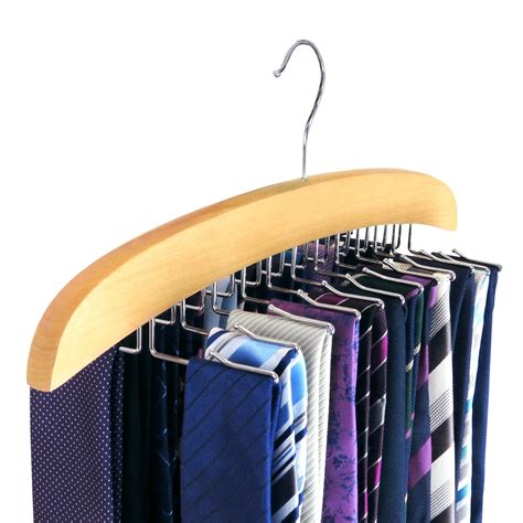 Buy Hangerworldhanging Tie Holder Organizer Rack Premium Wooden Tie