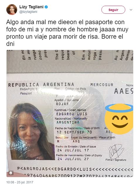 Lizy Tagliani Mostró Su Pasaporte Algo Anda Mal Me Lo Dieron Con