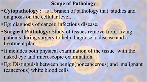 Definition And Scope Of Pathology Ppt