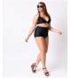 All Black Monroe High Waist Bikini Bottom C912LXGWWY3