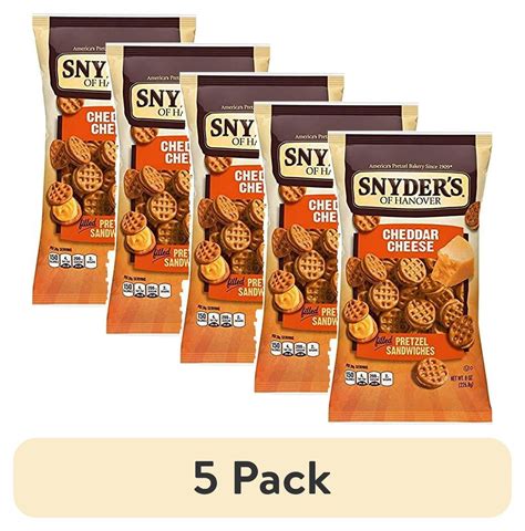 Pack Snyder S Of Hanover Pretzel Sandwiches Cheddar Cheese Oz