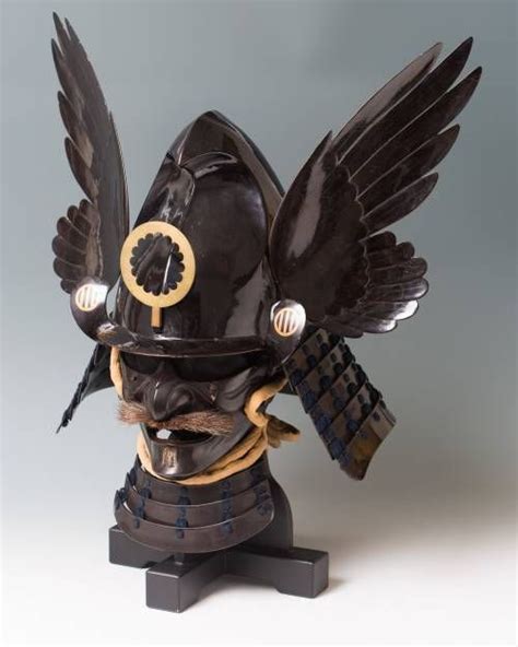 Japanese kabuto (helmet) and menpo (armor mask). Kabuto Samurai ...