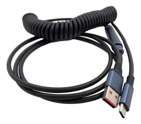 Cable Tipo C En Espiral Usb Tipo C Estirable Y Desmontable Cuotas