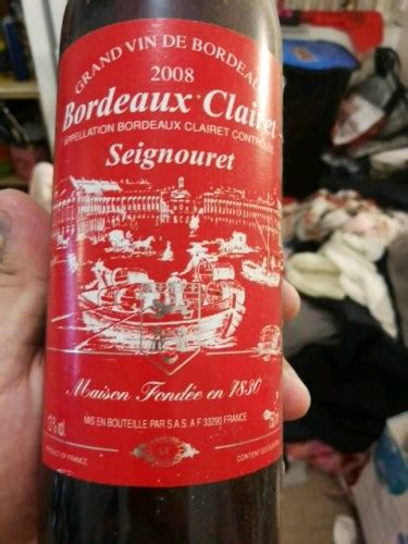 Seignouret Frères Bordeaux Clairet Vivino US