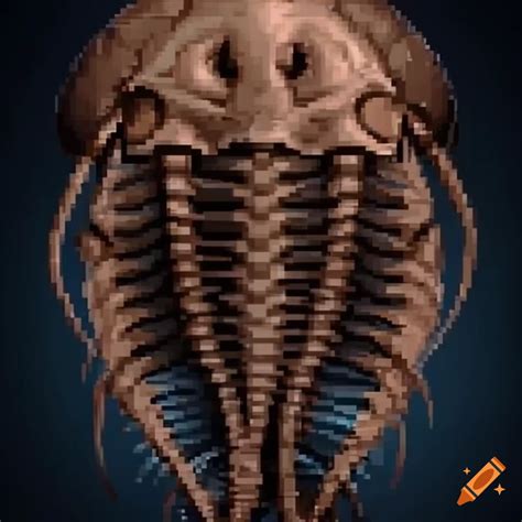 Hd Realistic Pixelart Trilobite Skull On Craiyon