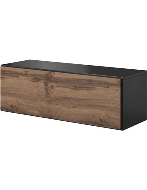 Cama MEBLE Cama Full Storage Cabinet ROCO RO1 112 37 39 Antracite Wotan Oak