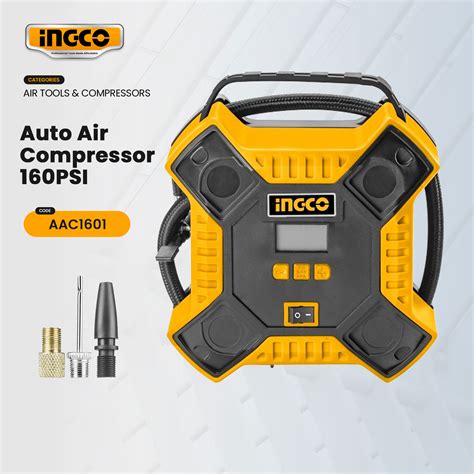 Ingco Auto Air Compressor Tire Inflator V For Car Aac Ipt Lazada Ph