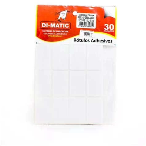 Rotulo Adhesivo Blanco 4025 Dimatic MercadoLibre