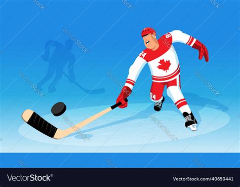 Canada Hockey Players Cartoon