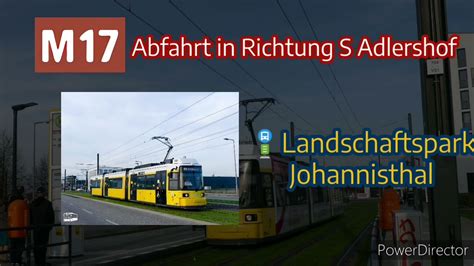 Abfahrt Tram Linie M An Der Haltestelle Landschaftspark