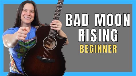 Chord Song Bad Moon Rising Guitar Lesson For Beginners Youtube