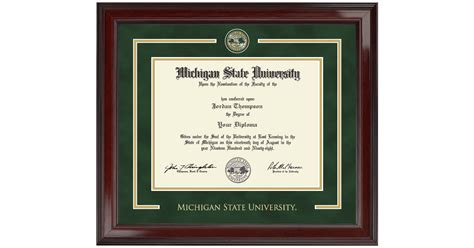 Showcase Edition Diploma Frame In Encore Michigan State University