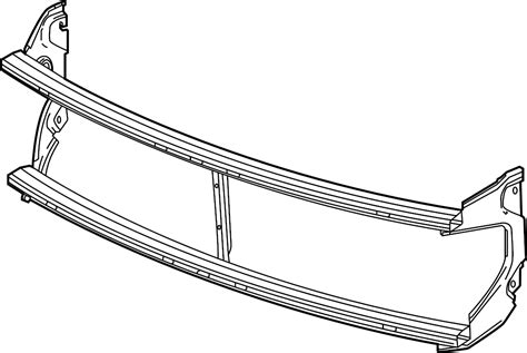 Gmc Yukon XL Bumper Cover Support Rail Upper AT4 SLE 84664454