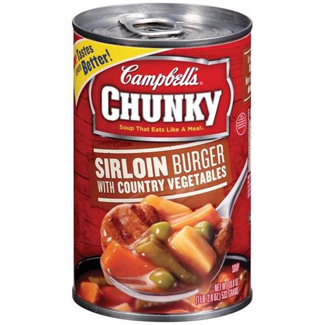 Campbell S Chunky Sirloin Burger With Country Vegetables Soup Blain S