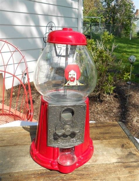 Vtg Carousel Gumball Machine Coin Op 1985 Ronald Mcdonald Gumball