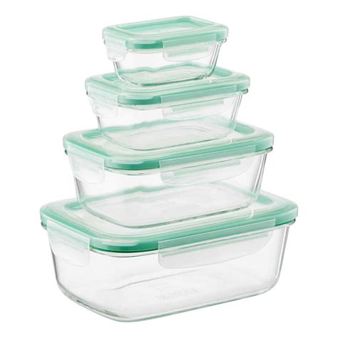 Oxo Good Grips Piece Snap Rectangular Glass Food Storage Set Done