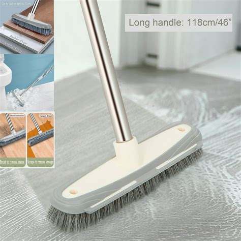 Floor Scrub Brush With Long Handle Long Handle Scrub Brush Detachable Brush Heads Long Handled