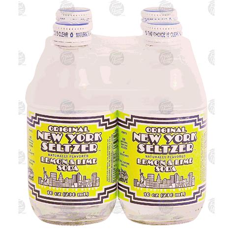 New York Seltzer Original lemon & lime soda, 4- 10 oz bottles 4-pk ...