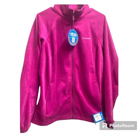 Columbia Jackets And Coats Columbia Womans Omni Heat Size Large Pink Fuchsia Zip Up Jacket