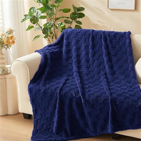 Newcosplay Super Soft Throw Blanket Navy Premium Silky