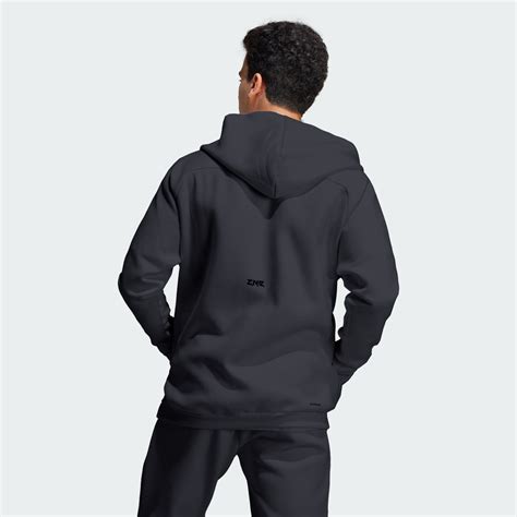 Clothing Z N E Premium Full Zip Hooded Track Jacket Black Adidas South Africa